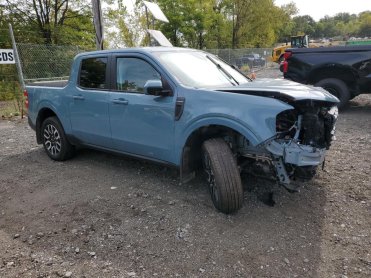 Salvage 2023 Ford Maverick XL - Gray PickUp - Front Three-Quarter View