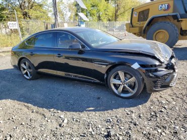 Salvage 2025 Genesis G80  - Black Sedan - Front Three-Quarter View