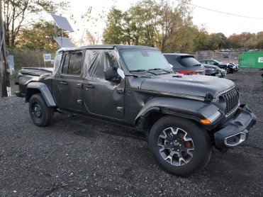 Salvage 2025 Jeep Gladiator  - Gray PickUp - Front Three-Quarter View