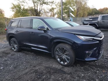 Salvage 2025 Lexus TX 350  - Blue SUV - Front Three-Quarter View