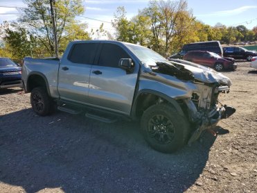 Salvage 2024 Chevrolet Silverado ZR2 - Gray PickUp - Front Three-Quarter View