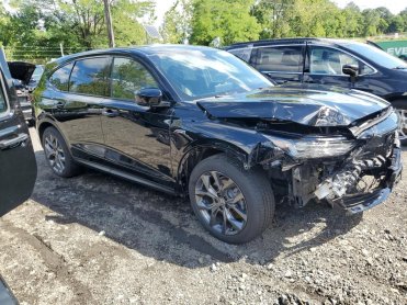 Salvage 2024 Acura MDX A-SPEC - Black SUV - Front Three-Quarter View