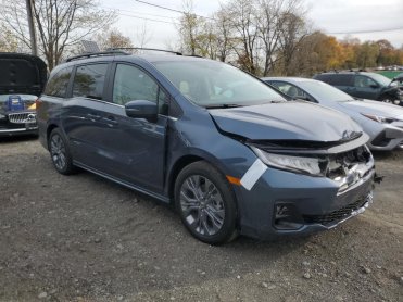 Salvage 2026 Honda Odyssey TOURING - Blue Van - Front Three-Quarter View