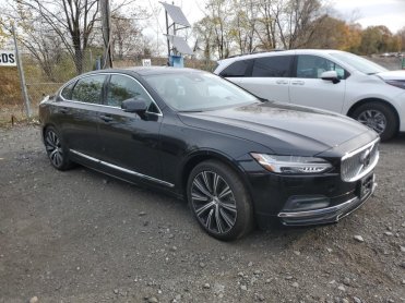 Salvage 2024 Volvo S90  - Black Sedan - Front Three-Quarter View