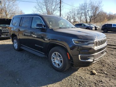 Salvage 2024 Jeep Wagoneer SERIES I - Black SUV - Front Three-Quarter View