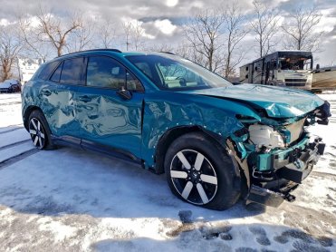 Salvage 2024 Honda Prologue TOUR - Blue SUV - Front Three-Quarter View