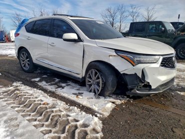 Salvage 2022 Acura RDX  - White SUV - Front Three-Quarter View
