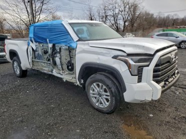Salvage 2025 Toyota Tundra  - White PickUp - Front Three-Quarter View