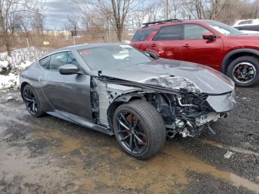 Salvage 2025 Nissan Z PERFORMANCE - Gray Coupe - Front Three-Quarter View