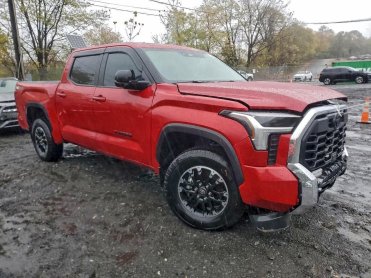Salvage 2025 Toyota Tundra  - Red PickUp - Front Three-Quarter View
