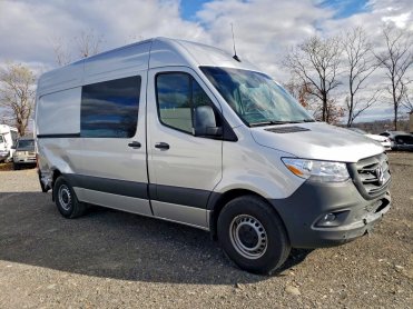 Salvage 2024 Mercedes-benz Sprinter  - Gray Van - Front Three-Quarter View