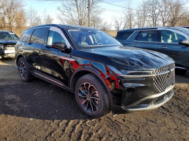 Salvage 2025 Lincoln Nautilus  - Black SUV - Front Three-Quarter View