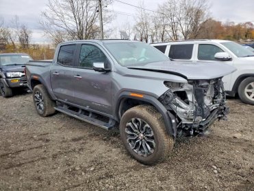 Salvage 2024 GMC Canyon DENALI - Gray PickUp - Front Three-Quarter View