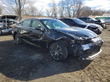 Salvage 2024 Lexus ES 350  - Black Sedan - Front Three-Quarter View
