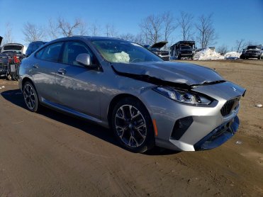Salvage 2025 BMW 228xi  - Gray Sedan - Front Three-Quarter View