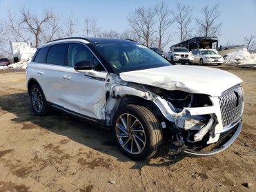 Salvage 2025 Lincoln Corsair PREMIERE - White SUV - Front Three-Quarter View
