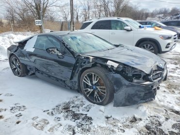 Salvage 2019 BMW I8 PURE IMPULSE WORLD - Black Coupe - Front Three-Quarter View