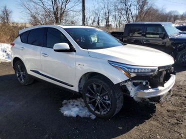 Salvage 2025 Acura RDX A-SPEC - White SUV - Front Three-Quarter View