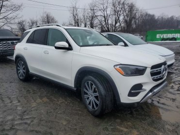 Salvage 2025 Mercedes-benz GLE 350 4matic - White SUV - Front Three-Quarter View