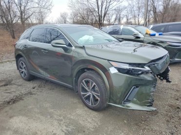 Salvage 2025 Lexus RX 350H  - Green SUV - Front Three-Quarter View