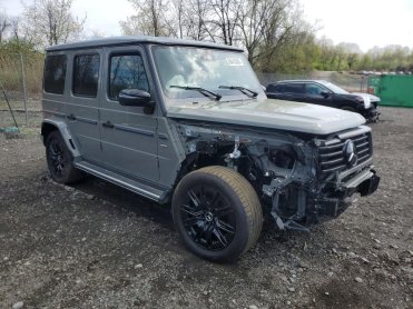 Salvage 2025 Mercedes-benz G 580E  - Gray SUV - Front Three-Quarter View