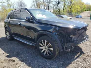 Salvage 2024 Mercedes-benz GLE 350 4matic - Black SUV - Front Three-Quarter View