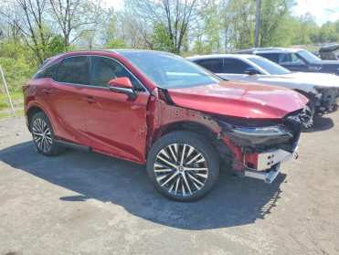 2025 Lexus RX 350H PREMIUM+ in Red - Front Three-Quarter View - BidGoDrive Inventory