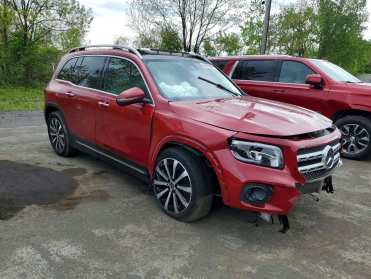 2023 Mercedes-benz GLB 350 4MATIC in Red - Front Three-Quarter View - BidGoDrive Inventory
