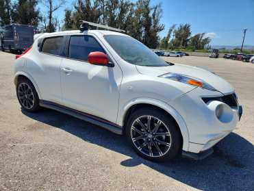 2013 Nissan Juke NISMO AWD in White - Front Three-Quarter View - BidGoDrive Inventory