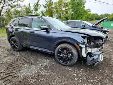 2025 Honda Cr-v SPORT TOURING in Gray - Front Three-Quarter View - BidGoDrive Inventory