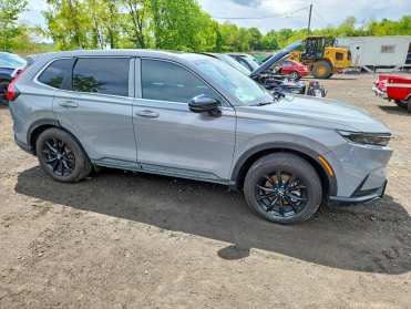 2025 Honda Cr-v SPORT-L in Gray - Front Three-Quarter View - BidGoDrive Inventory