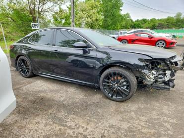 2024 Toyota Camry XSE in Black - Front Three-Quarter View - BidGoDrive Inventory