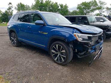 2025 Volkswagen Atlas SEL PREMIUM R-LINE in Blue - Front Three-Quarter View - BidGoDrive Inventory