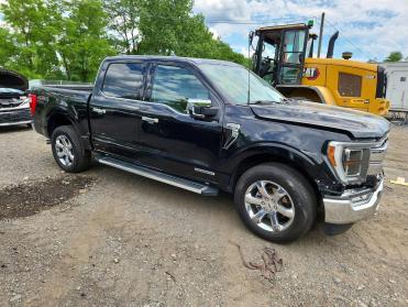 2022 Ford F150  in Black - Front Three-Quarter View - BidGoDrive Inventory