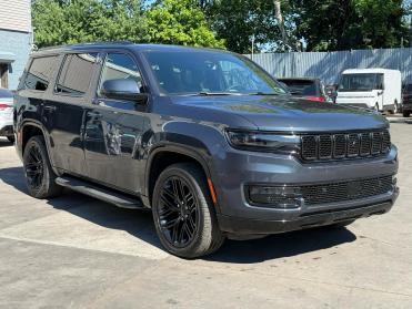 2022 JEEP Wagoneer SERIES I in Gray - Front Three-Quarter View - BidGoDrive Inventory