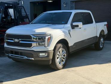 2026 FORD F150 KING RANCH in White - Front Three-Quarter View - BidGoDrive Inventory