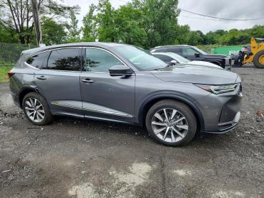 Salvage 2025 Acura MDX TECHNOLOGY - Gray SUV - Front Three-Quarter View