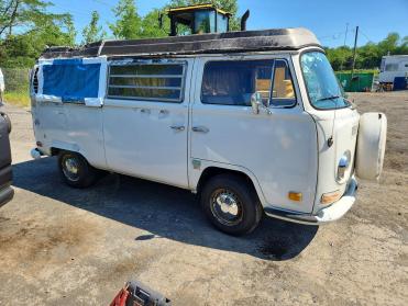1970 Volkswagen Transporter  in White - Front Three-Quarter View - BidGoDrive Inventory
