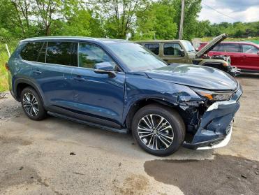 2026 Toyota Grand HIGHLANDER HYBRID MAX PLATINUM in Blue - Front Three-Quarter View - BidGoDrive Inventory
