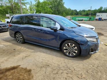 Salvage 2026 Honda Odyssey ELITE - Blue Van - Front Three-Quarter View