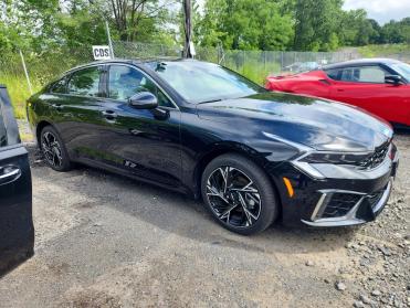 2025 KIA K5 GT LINE in Black - Front Three-Quarter View - BidGoDrive Inventory