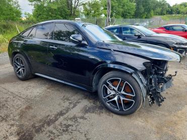 2023 Mercedes Benz GLE COUPE AMG 53 4Matic in Black - Front Three-Quarter View - BidGoDrive Inventory