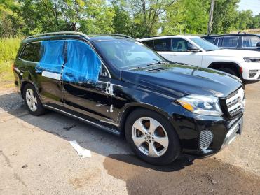2019 Mercedes Benz GLS 450 4matic in Black - Front Three-Quarter View - BidGoDrive Inventory