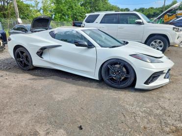 Salvage 2024 Chevrolet Corvette  - White Coupe - Front Three-Quarter View