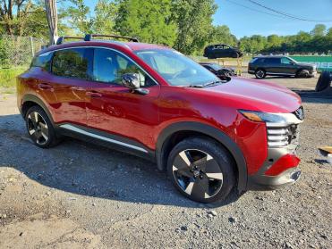 2026 Nissan Kicks SR in Burgundy - Front Three-Quarter View - BidGoDrive Inventory