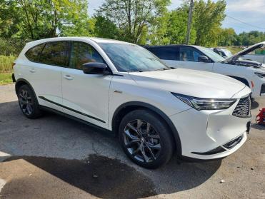 Salvage 2023 Acura MDX A-SPEC - White SUV - Front Three-Quarter View