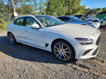 2026 GENESIS G70  in White - Front Three-Quarter View - BidGoDrive Inventory