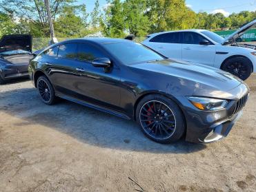 2019 Mercedes Benz AMG GT 63  in Gray - Front Three-Quarter View - BidGoDrive Inventory
