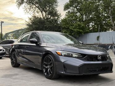 2026 Honda Civic Sport in Gray - Front Three-Quarter View - BidGoDrive Inventory