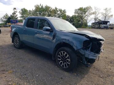Salvage 2023 Ford Maverick XL - Gray PickUp - Front Three-Quarter View